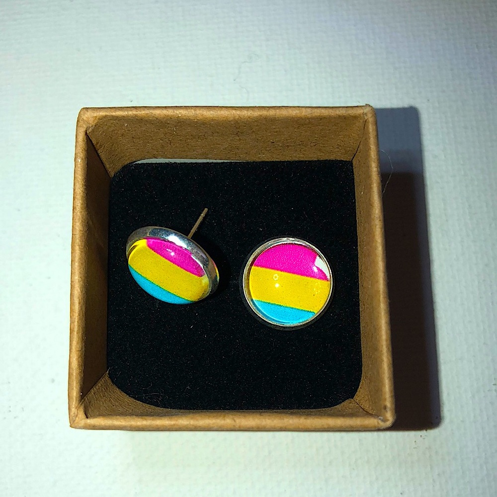 Pansexual Pride earrings 🏳️‍🌈